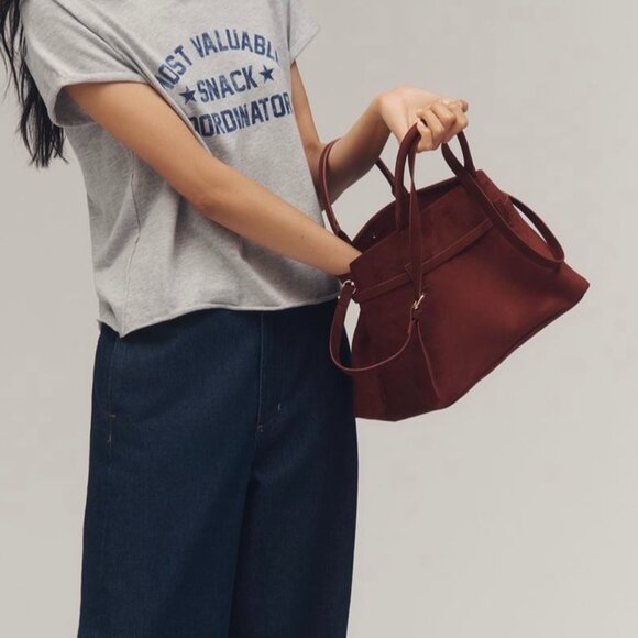 By Anthropologie Faux-Suede Bag - Picture 2 of 5